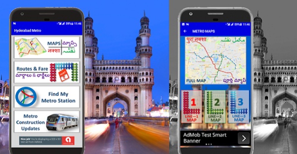 Hyderabad Metro Rail App