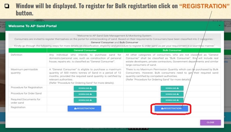 Registration bulk