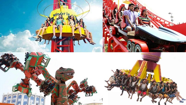 Wonderla Hyderabad thrill rides