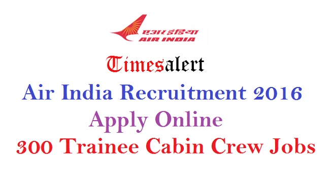 Air India Recruitment 2016