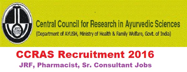 CCRAS Recruitment 2016 CCRAS-Recruitment-2016