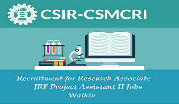 CSMCRI Recruitment 2016 CSMCRI Recruitment 2016