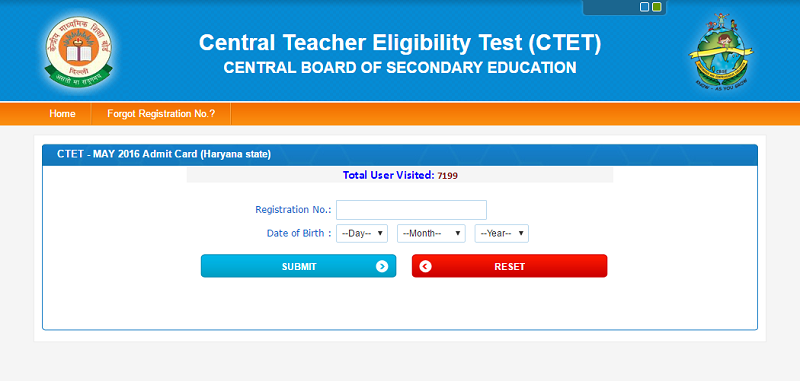 CTET Hall ticket 2016 CTET Hall ticket 2016