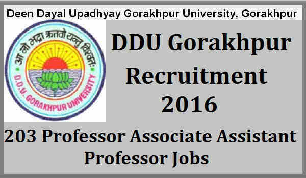 DDU Gorakhpur Recruitment 2016 DDU-Gorakhpur-Recruitment-2016