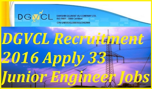 DGVCL JE Recruitment 2016 DGVCL-JE-Recruitment-2016