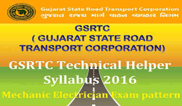 GSRTC Technical Helper Syllabus 2016 GSRTC-Technical-Helper-Syllabus-2016