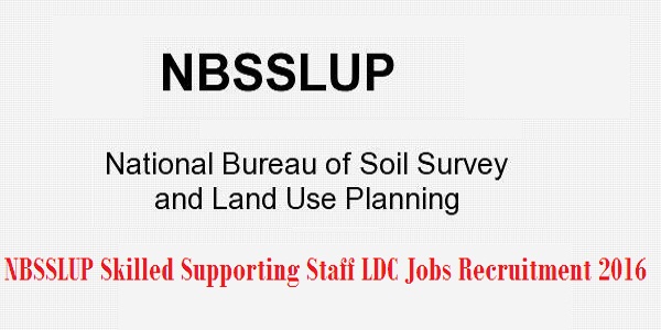 NBSSLUP Recruitment 2016
