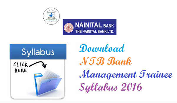 Nainital Bank Syllabus 2016 Nainital Bank Syllabus 2016
