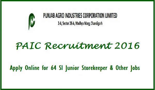 PAIC Recruitment 2016 PAIC Recruitment 2016