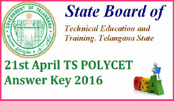 Telangana TS POLYCET Answer Key 2016 TS-POLYCET-Answer-Key-2016