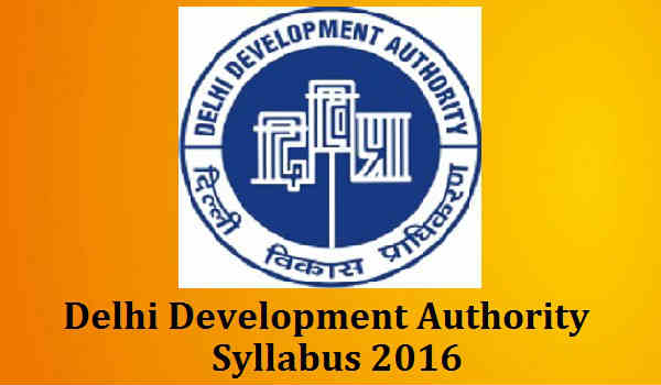 Delhi Development Authority Syllabus 2016 DDA-Syllabus-2016