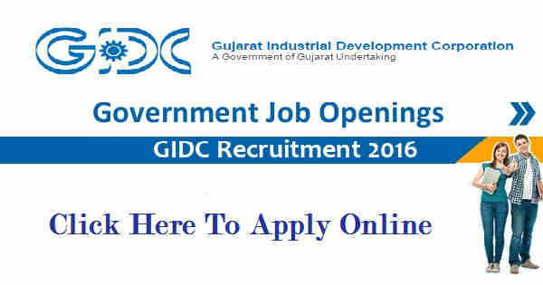 GIDC Recruitment 2016