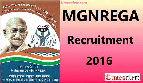 MGNREGA Recruitment 2016 MGNREGA Recruitment 2016