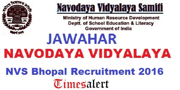 NVS-Bhopal-Recruitment-2016