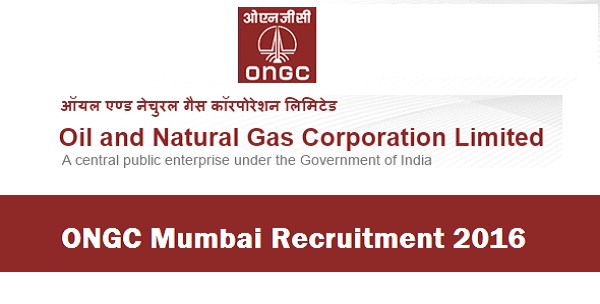 ONGC Mumbai Recruitment 2016