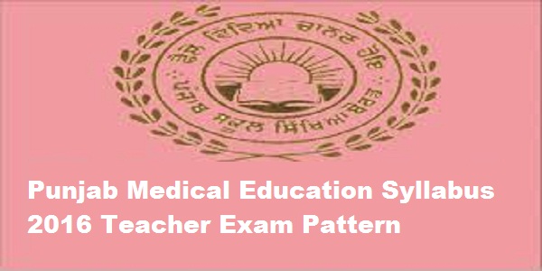 Punjab-Medical-Education-Syllabus-2016