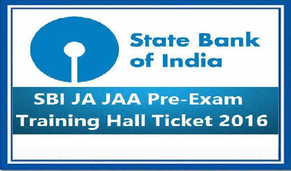 SBI JA JAA Pre Exam Training Hall Ticket 2016 SBI-JA-JAA-Pre-Exam-Training-Hall-Ticket-2016