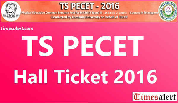 TS PECET Hall Ticket 2016 TS PECET Hall Ticket 2016