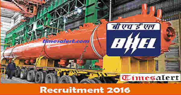 BHEL Haridwar Recruitment 2016 BHEL Haridwar Recruitment 2016