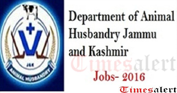JK Animal Husbandary Recruitment 2016 JK Animal Husbandary Recruitment 2016