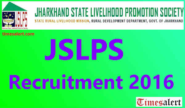 JSLPS Recruitment 2016 JSLPS Recruitment 2016