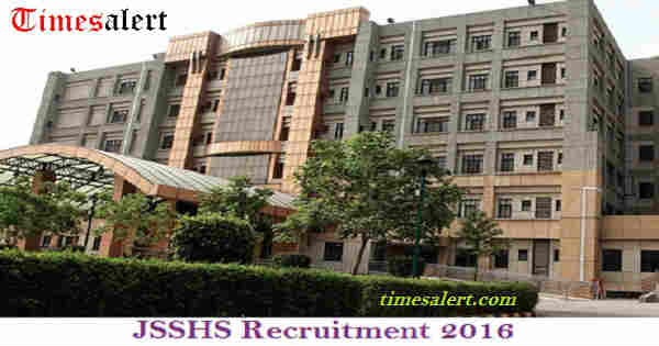 JSSHS Recruitment 2016 JSSHS Recruitment 2016
