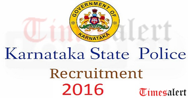 Karnataka State Police Recruitment 2016