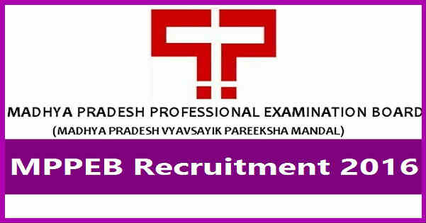 MPPEB Recruitment 2016 MPPEB Recruitment 2016