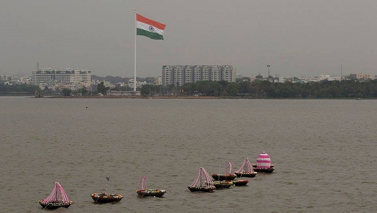 Telangana Biggest National Flag Photos (1)