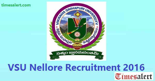 VSU Nellore Recruitment 2016 VSU Nellore Recruitment 2016