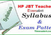 HP JBT Teachers Syllabus