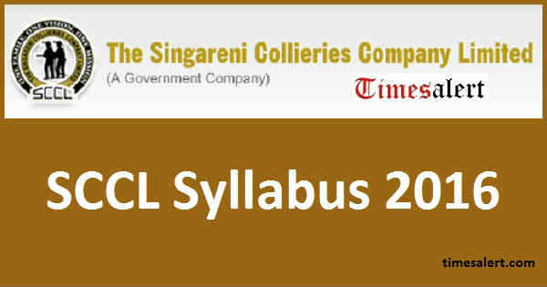 SCCL Syllabus 2016 SCCL Syllabus 2016