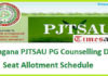 Telangana PJTSAU PG Counselling Dates