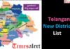 Telangana New Districts Names 2024 Download Pdf TS 31 District Name List Data Telangana New Districts List