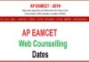 AP EAMCET 2022 Web Counselling Dates