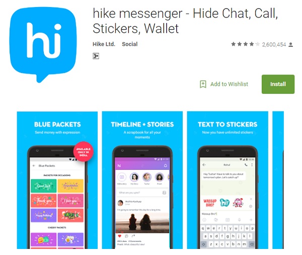 Hike Messenger App