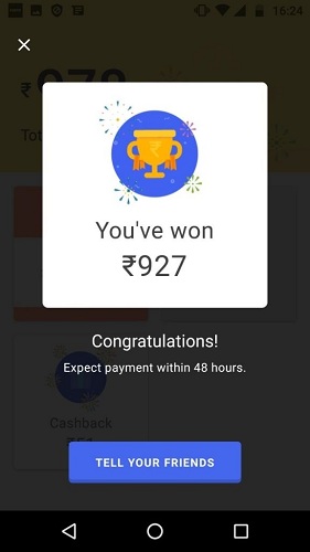 Tez App Scratch Card