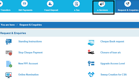 Apply SBI Online Debit Card