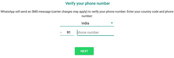 WhatsApp SetupWithout Phone Number and Sim