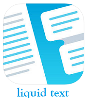liquid text