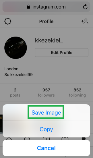 Save Instagram Profile Picture