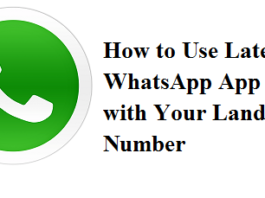 WhatsApp App With Landline Number