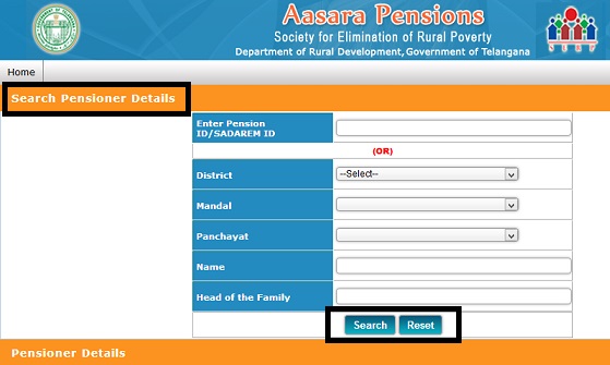 TS New Aasara Pension Scheme