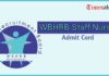 WBHRB Staff Nurse Admit Card