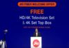 Jio Fiber Welcome Offer Free HD/4K Television Set & 4k Set Top Box Jio Fiber