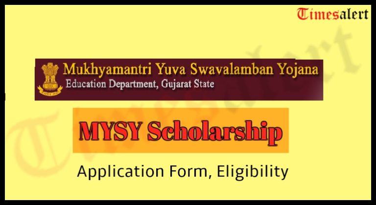 MYSY Scholarship 2023 Registration, Application Form Status, Eligibility, Last Date