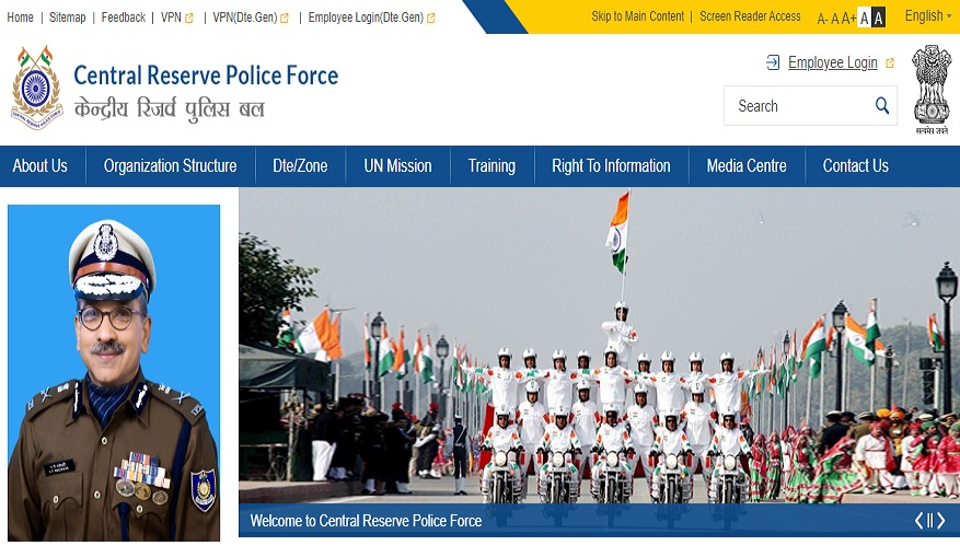 crpf pay slip login