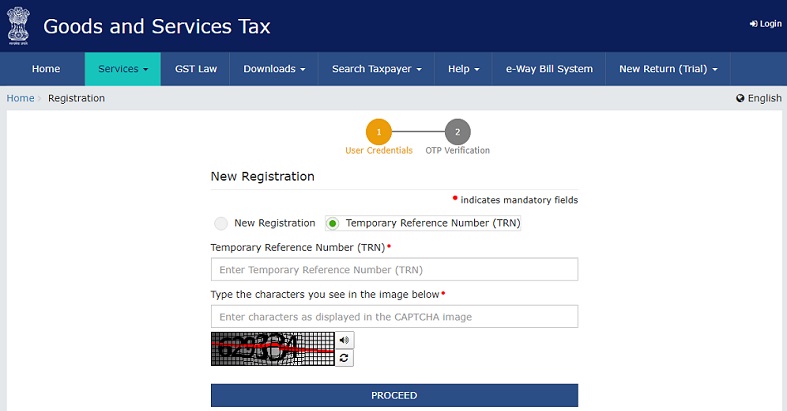 GST Temporary Number