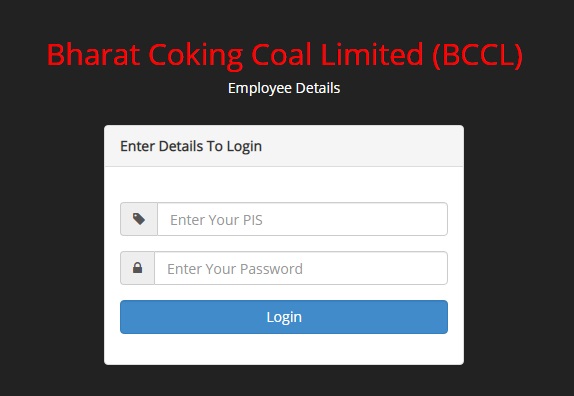 BCCL Payslip Login – BCCL Employee Salary Slip Download At bcclweb.in/PaySlip