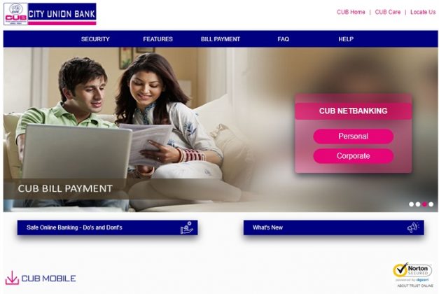 CUB Net Banking New User Registration Online Login